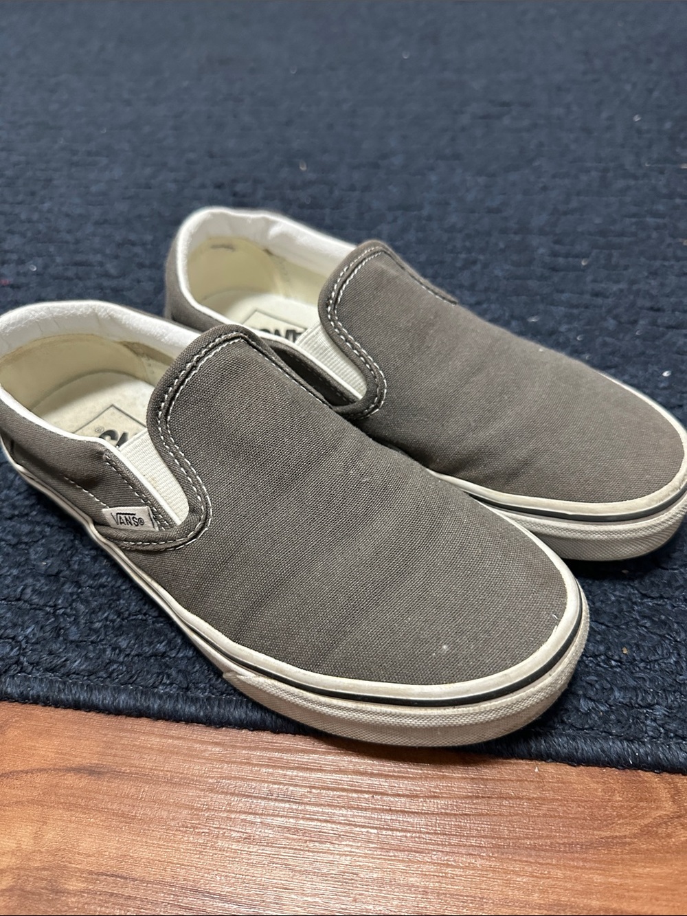 Vans Slip-On Sneakers in Olive